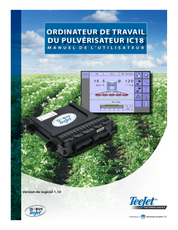 TeeJet IC18 Sprayer Manuel utilisateur | Fixfr