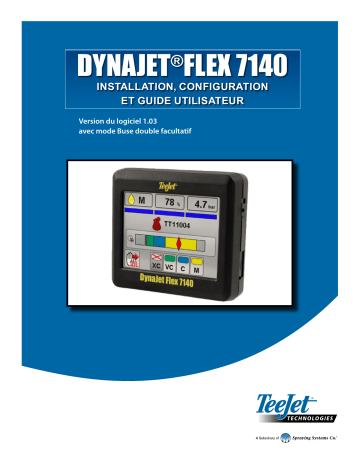 TeeJet DYNAJET FLEX 7140 Manuel utilisateur | Fixfr