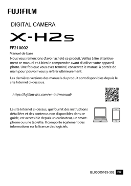 Fujifilm X-H2S Camera Manuel utilisateur