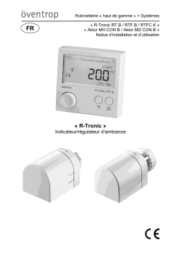 Oventrop 1150680 R-Tronic RT B Wireless thermostat Manuel du propriétaire