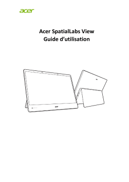 Acer SpatialLabs ASV15-1B Monitor Manuel utilisateur