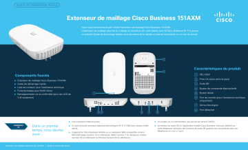 Cisco Business 100 Series Mesh Extenders Guide de démarrage rapide | Fixfr