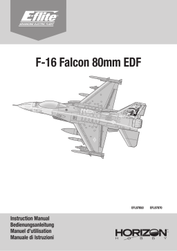 E-flite EFL87850 F-16 Falcon 80mm EDF Jet Smart BNF Basic Manuel du propriétaire