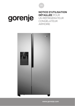 Gorenje HZLF55182 NRS918FVX Une information important