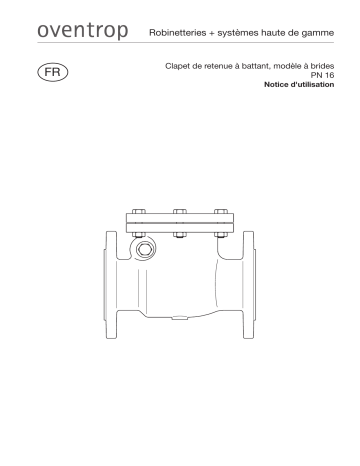 1073056 | 1073054 | 1073052 | 1073055 | 1073053 | 1073051 | Oventrop 1073057 Swing check valve Manuel du propriétaire | Fixfr