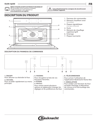 EMPK9 P645 PTCH | EMPK9 P645 PT | Bauknecht EMPK9 P645 BM Microwave Manuel utilisateur | Fixfr