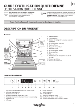 Whirlpool WDI NC334C PES Dishwasher Manuel utilisateur