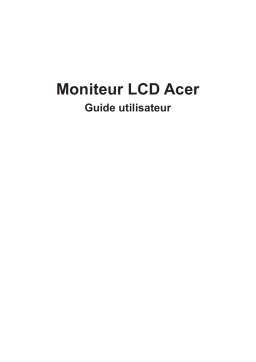 Acer X32FP Monitor Manuel utilisateur