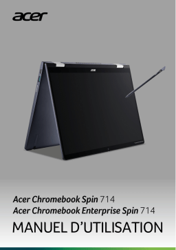 Acer CP714-1WN Netbook, Chromebook Manuel utilisateur
