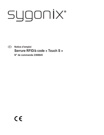 Sygonix SY-4777290 RFID keypad Surface-mount 12 V DC, 24 V DC IP65 + touchscreen Manuel du propriétaire | Fixfr