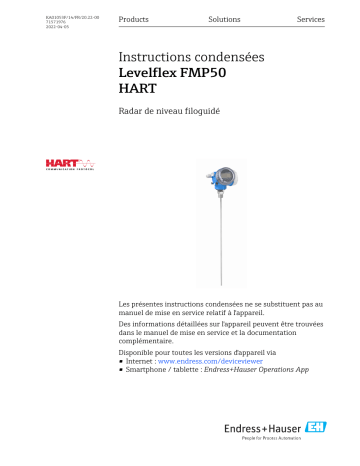 Endres+Hauser Levelflex FMP50 HART Manuel utilisateur | Fixfr