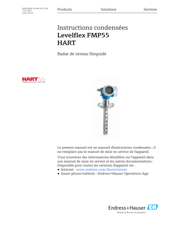 Endres+Hauser Levelflex FMP55 HART Manuel utilisateur | Fixfr