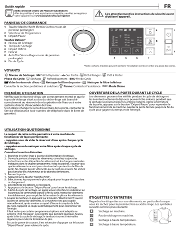 Bauknecht T Soft CM10 8B IL Dryer Manuel utilisateur | Fixfr