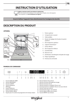 Whirlpool WDI NP433O APELHB Dishwasher Mode d'emploi