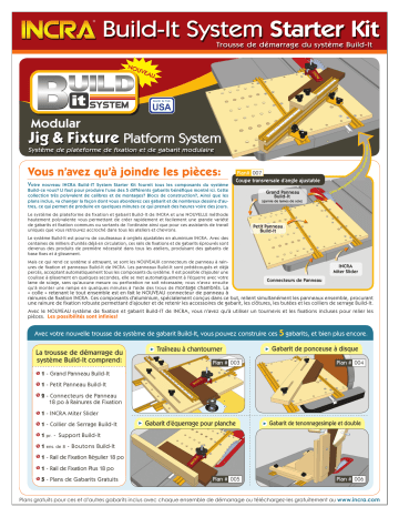 Incra Build-It Starter Kit Manuel du propriétaire | Fixfr