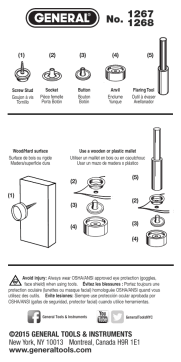 General Tools 1268 Screw Snap Fastener Refills Mode d'emploi