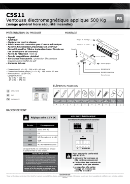 CDVI C5S11 Internal Surface Magnet Manuel utilisateur