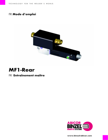 Abicor Binzel Master-Feeder-System MFS-V3.1 Mode d'emploi | Fixfr