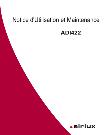 AIRLUX ADI422 Manuel du propriétaire | Fixfr