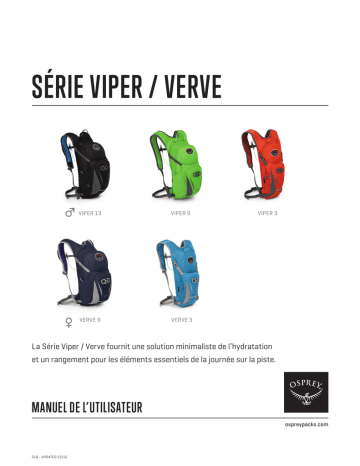 Osprey Viper & Verve Manuel du propriétaire | Fixfr