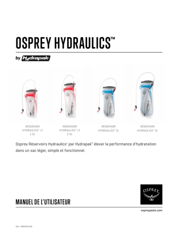 Osprey Hydraulics Manuel du propriétaire | Fixfr