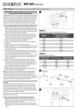 Park Tool BBP-AOS Manuel utilisateur