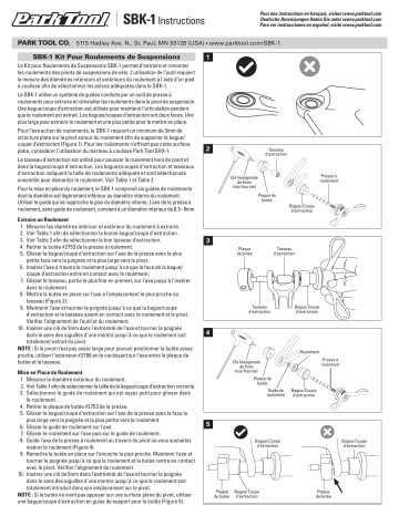 Park Tool SBK-1 Manuel utilisateur | Fixfr