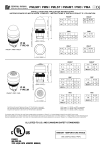 Federal Signal PMLMP and PMLST Panel Mount Multifunctional LED Beacons Manuel utilisateur