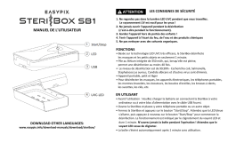 Easypix SteriBox SB1 Manuel utilisateur