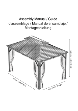 Dancover Gazebo Messina and mosquito net Manuel utilisateur