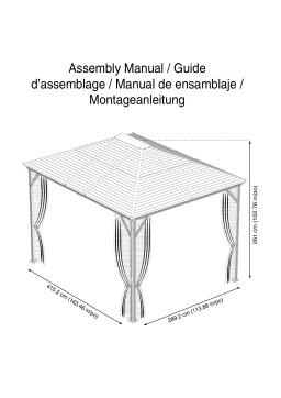 Dancover Gazebo Ventura and mosquito net Manuel utilisateur