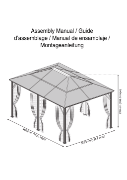 Dancover Gazebo Meridien and mosquito net Manuel utilisateur