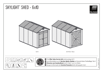 Dancover Polycarbonate Garden shed Manuel utilisateur | Fixfr