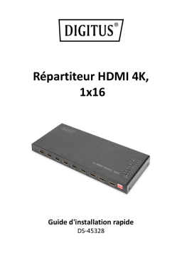 Digitus DS-45328 4K HDMI Splitter, 1x16 Guide de démarrage rapide