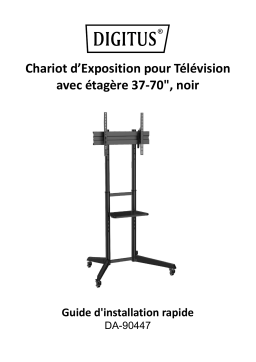 Digitus DA-90447 TV presentation cart Guide de démarrage rapide