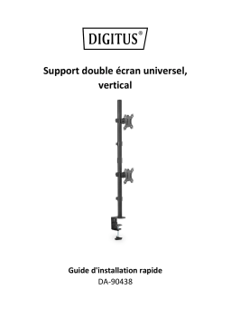 Digitus DA-90438 Universal Dual Monitor Stand, vertical Guide de démarrage rapide