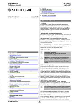 schmersal SRB206SQ 24V AC/DC Safety relay module Mode d'emploi