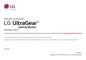 LG 32GP750-B Manuel du propriétaire | Fixfr