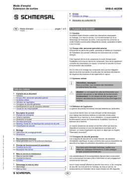 schmersal SRB-E-402EM Output expander Mode d'emploi