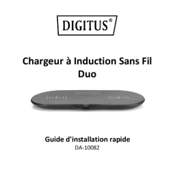 Digitus DA-10082 Wireless Charging, Pad, Duo, 15W Guide de démarrage rapide