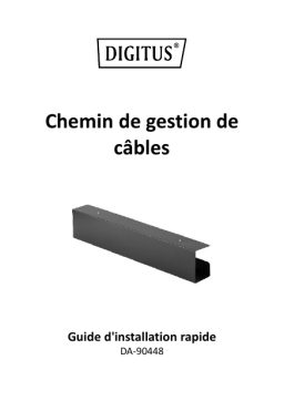 Digitus DA-90448 Cable Management Channel Guide de démarrage rapide