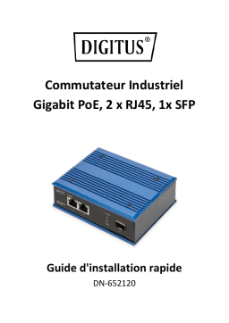 Digitus DN-652120 Gigabit Industrial PoE Switch 2 x RJ45, 1x SFP Guide de démarrage rapide