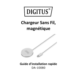 Digitus DA-10080 Wireless Charging Pad, magnetic, 15W Guide de démarrage rapide