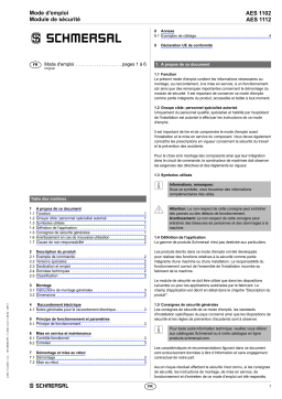 schmersal AES 1102.2 230 VAC Safety relay module Mode d'emploi