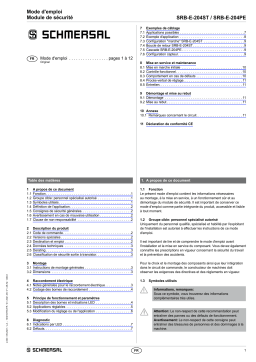 schmersal SRB-E-204PE-CC Multi-function safety relay module Mode d'emploi