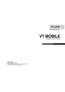 Fluke VT Mobile Manuel utilisateur