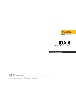 Fluke IDA-5 Manuel utilisateur
