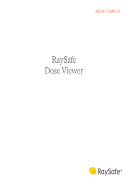 RaySafe Dose Viewer Manuel du propriétaire