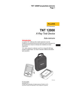 Fluke TNT12000 Manuel du propriétaire