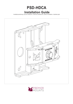 Premier Mounts PSD-HDCA Mount to Cart Adapter Mode d'emploi